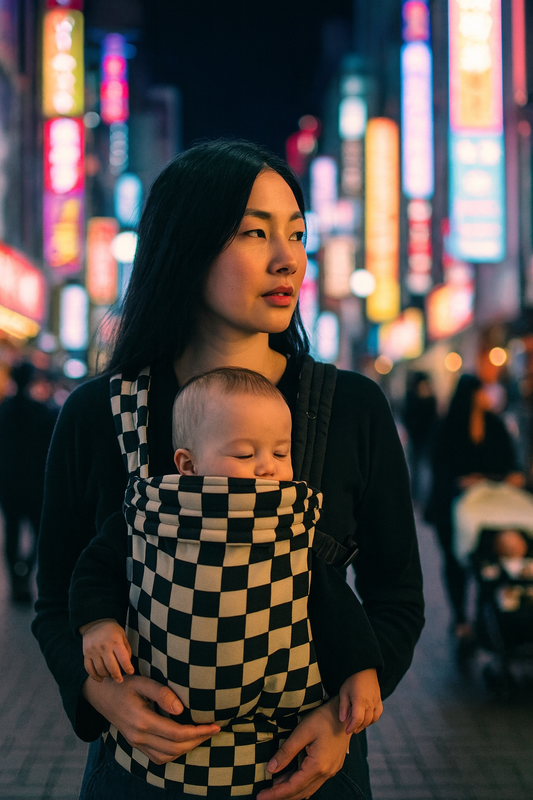 The Mama Carrier - Houndstooth Gold